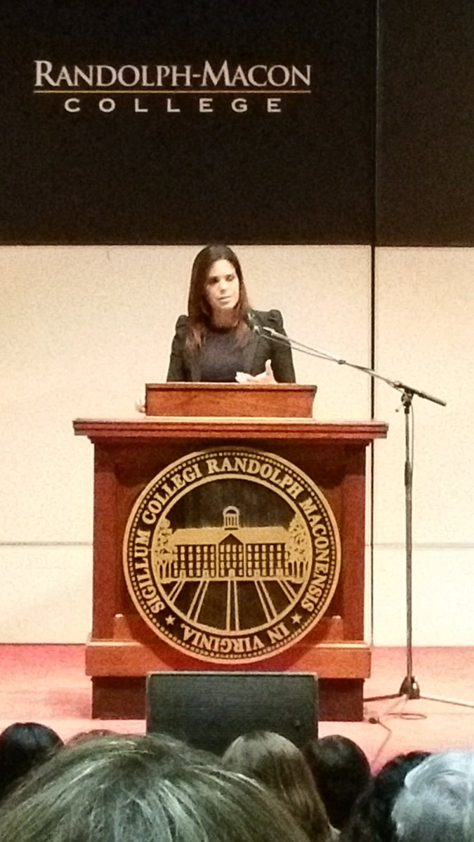 Great to hear Soledad O'brien at Randolph-Macon College.  
#storytellingislifesharing