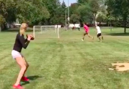 Abby Hornacek, Daughter of Knicks Head Coach, Shows Cam Newton That Women  Know Routes by Tossing Perfect Pass - Maxim