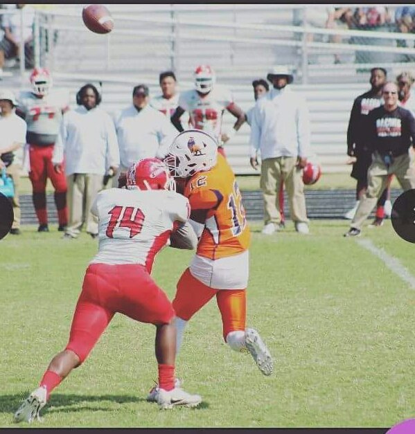 EaglesPrep's tweet photo. Congratulations to Former Southern Prep Eagle's LB @DequincyN on his big performance vs Texas College he finish with 2 Sacks #Flight337 https://t.co/QNFvIKyXF7