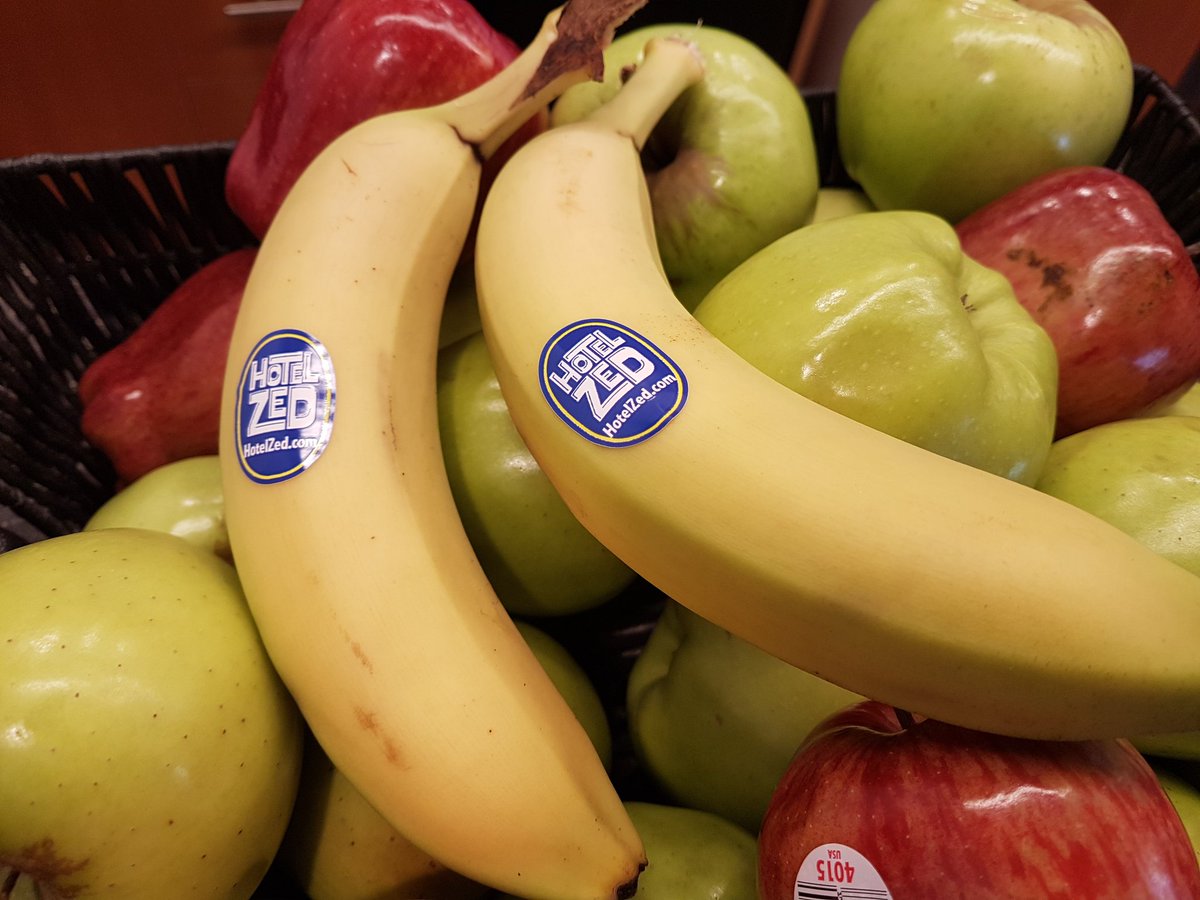 tmousseau's tweet photo. @thehotelzed banana stickers. A directive from @mandythefarmer because...why not? https://t.co/uMw49632JN