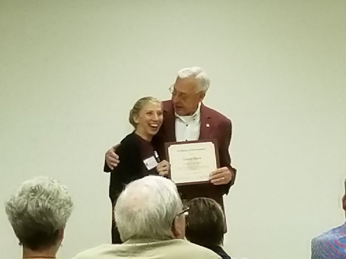 Dr. Frank Davis graduating students from the 20th International Insect Rearing Workshop at MSU #IIRW