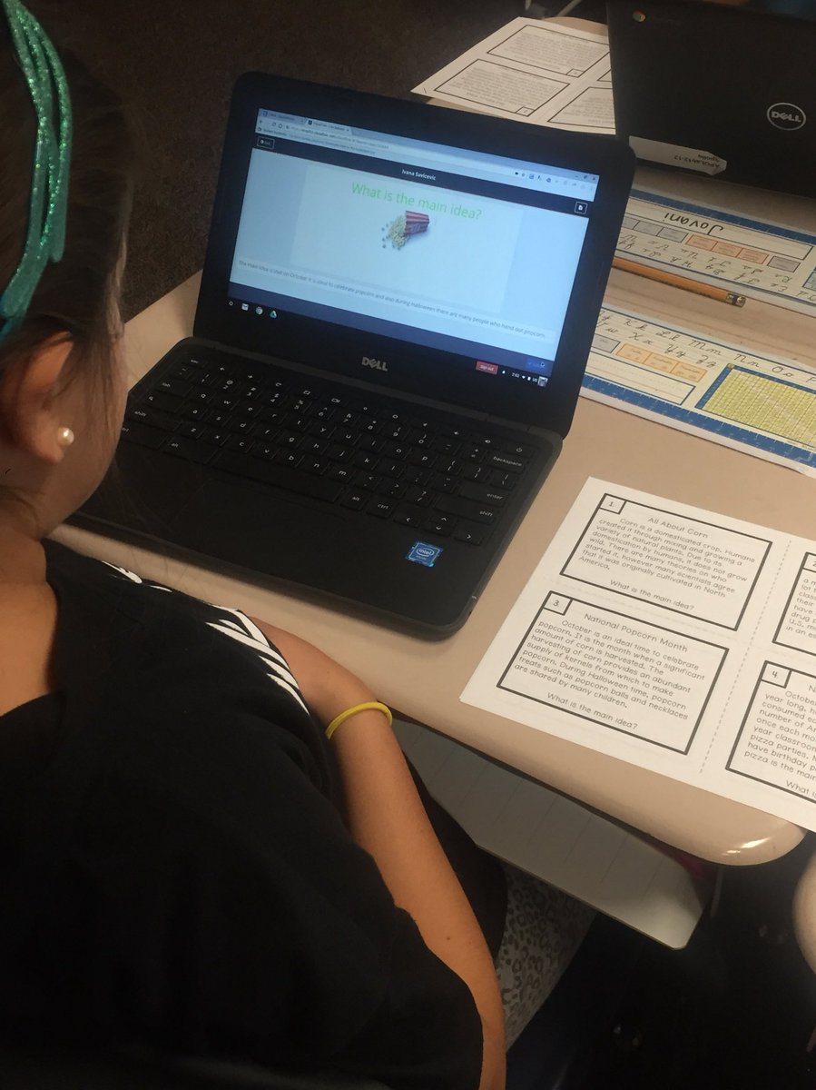 _MsPalucki's tweet photo. Students ❤️ using @ClassFlow to identify the main idea of October 🎃🍂🌽🍿 themed informational texts! 👍🏽 #CreativePoll #TextPoll https://t.co/wTWrcQ83rQ