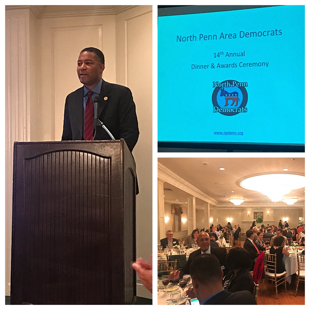 ValArkooshPA's tweet photo. Wonderful gathering of the @NPDems tonight! Fantastic keynote by @kenlawrencejr #VoteLocal2017 #VoteNovember7th https://t.co/aTZa84NPGj