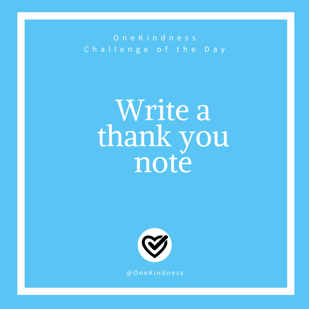 one_kindness's tweet photo. It could be for your mailman or your favorite barista, a simple thank you note could ease up somebody's otherwise hectic day. #onekindness https://t.co/fTuuoCSs4k