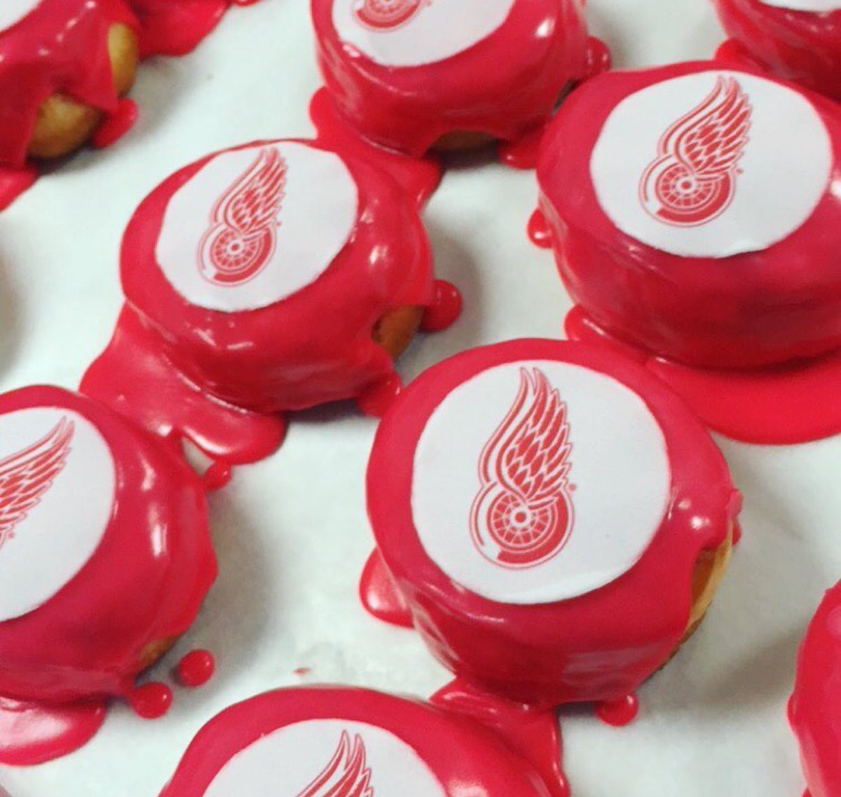 Let's go #RedWings <a href="/DetroitRedWings/">Detroit Red Wings</a> 🏒❤️🍩 #redwingshockey #hockeylife #detroitdoesdonuts