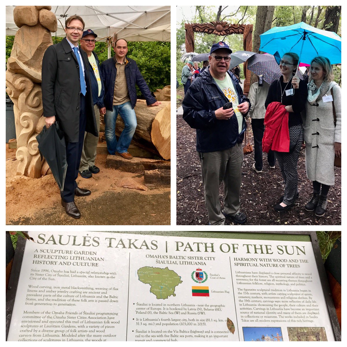 #Lithuanian Folk Wood Sculpture exhibit in Omaha – a great example of people-to-people cooper. between #LT and #US.  <a href="/OmahaCities/">Omaha Sister Cities</a> #Šiauliai