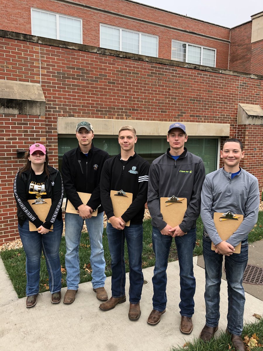 atlanticFFA's tweet photo. Congrats to Alana, Tyler, Zade, Nathan &amp; Tate for placing 8th overall &amp; 1st among the Iowa teams at Northwest Fall Contest today in Agronomy https://t.co/QAEqWm2KdI