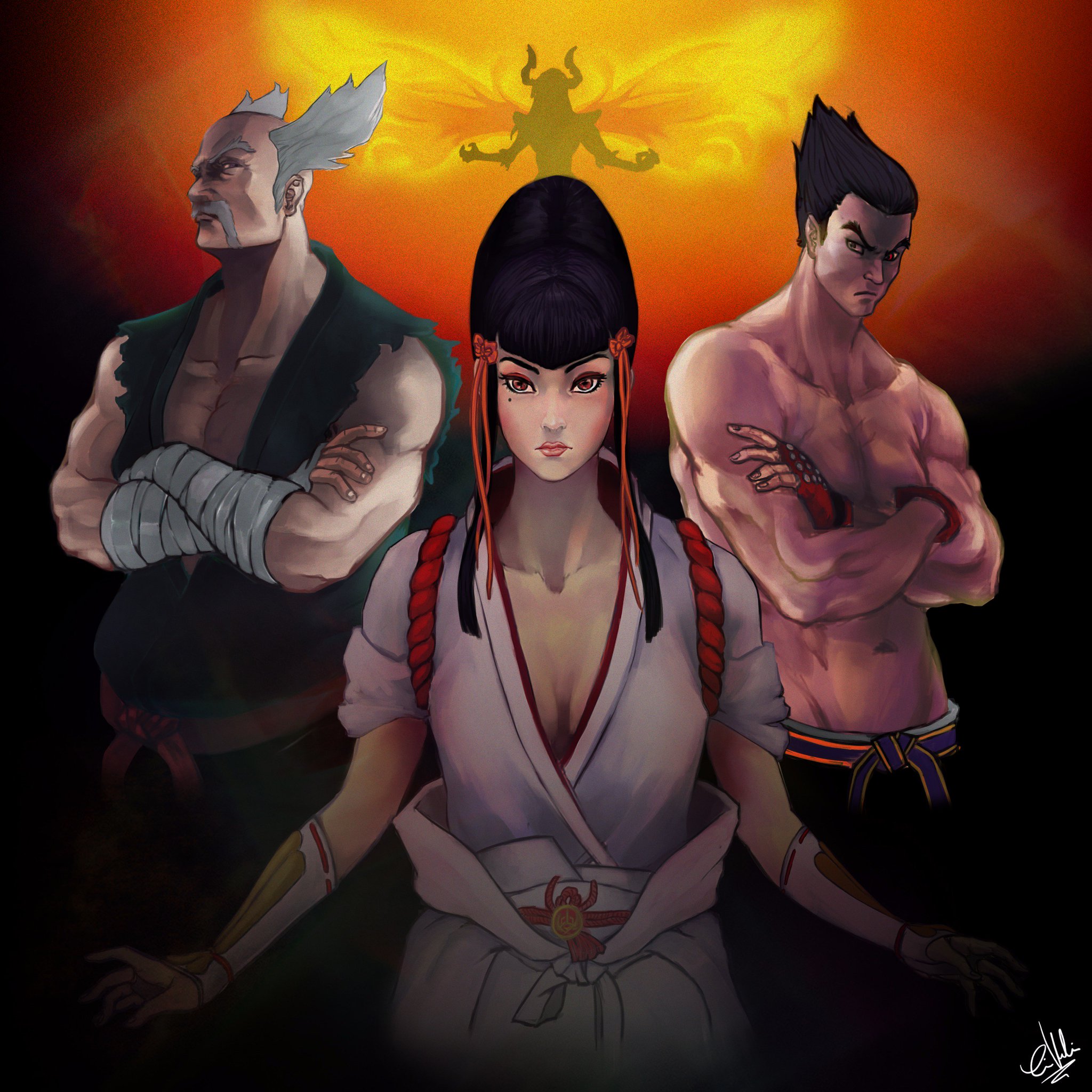 LVG-GAMES: Jin Kazama ,Kazuya Michima ,Hehachi Michima e Jimpachi Mishima