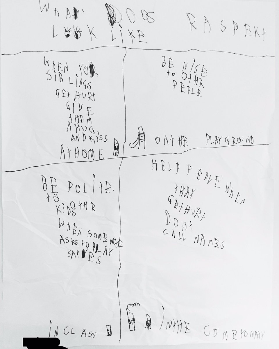 JRickansrud's tweet photo. This K @ARKknights1 student did this at home by himself after talking about RESPECT with his awesome teacher Mrs. Leipow. #RespectWeek2017 https://t.co/VTchzo2aV3
