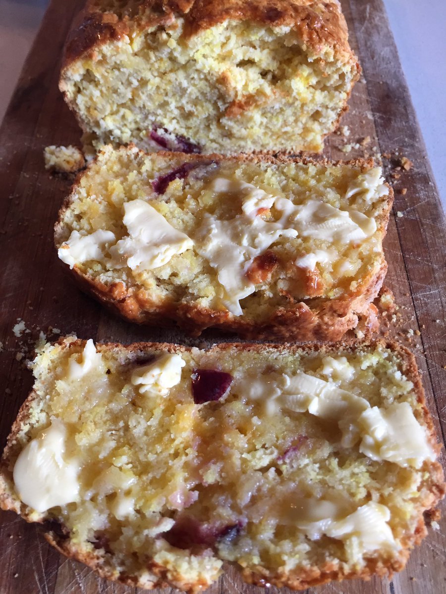 Audisbakehouse's tweet photo. Just made this delicious cheddar,Parmesan, cherry scone loaf for my fab family here in SA.If I decide to return home I think they'll miss me https://t.co/QXvS9BbqH2
