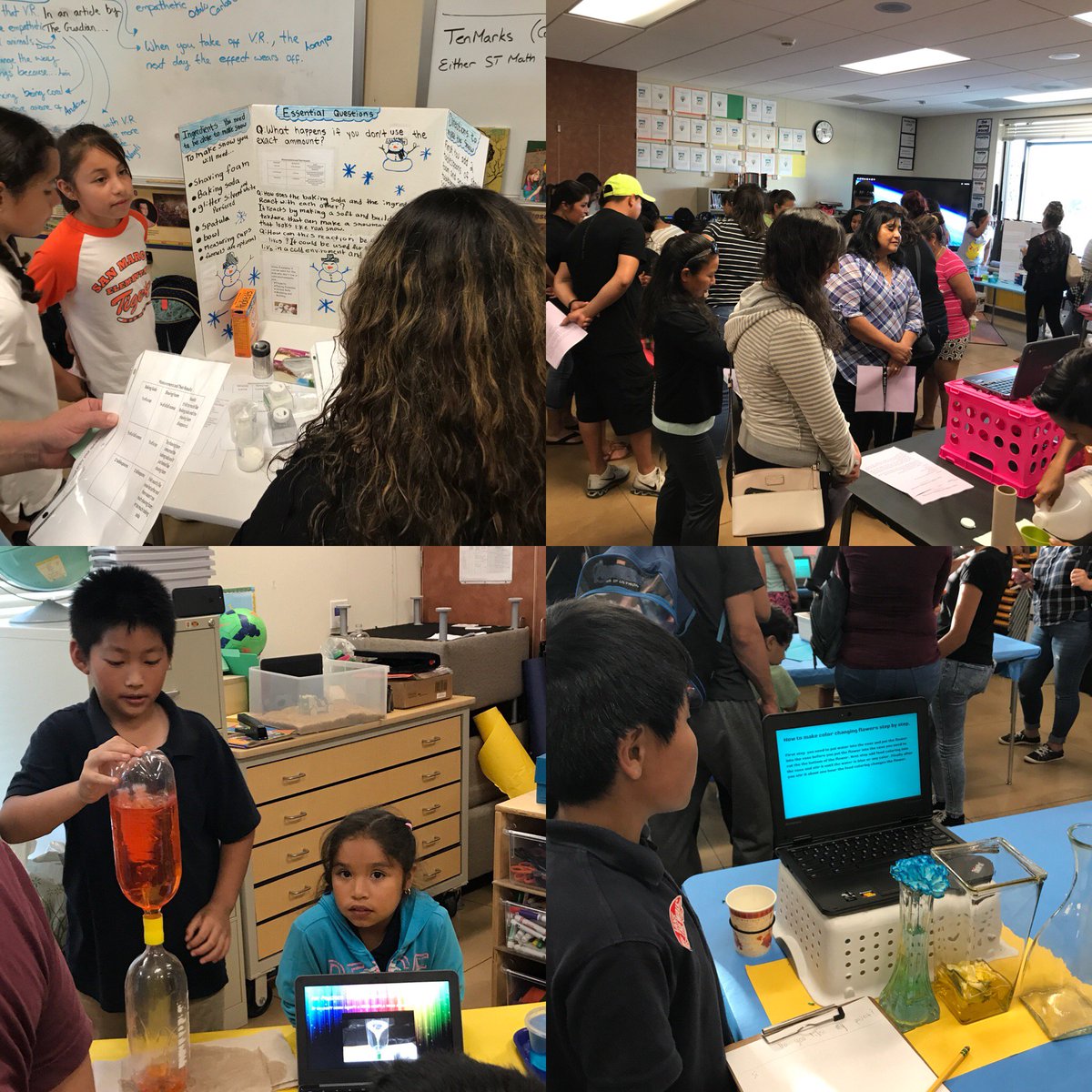 SanMarcosTigers's tweet photo. 5th grade STEAM night! Presenting projects to families tonight! #SMETigerWay https://t.co/jcCInQwvMF