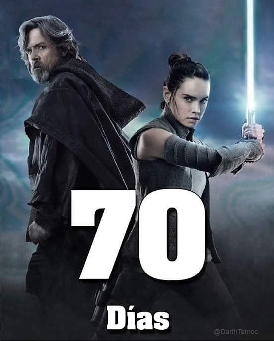 Beckercat2's tweet photo. ¿Están listos fans de #StarWars ?
Ya casi llega #StarWarsTheLastJedi https://t.co/d09HChlFQ9