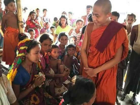 This is Naina, only 18. ALL her family was slaughtered by #RohingyaMuslims at Kha Maung Seik Village in #Rakhine.But noone to wipe her tears