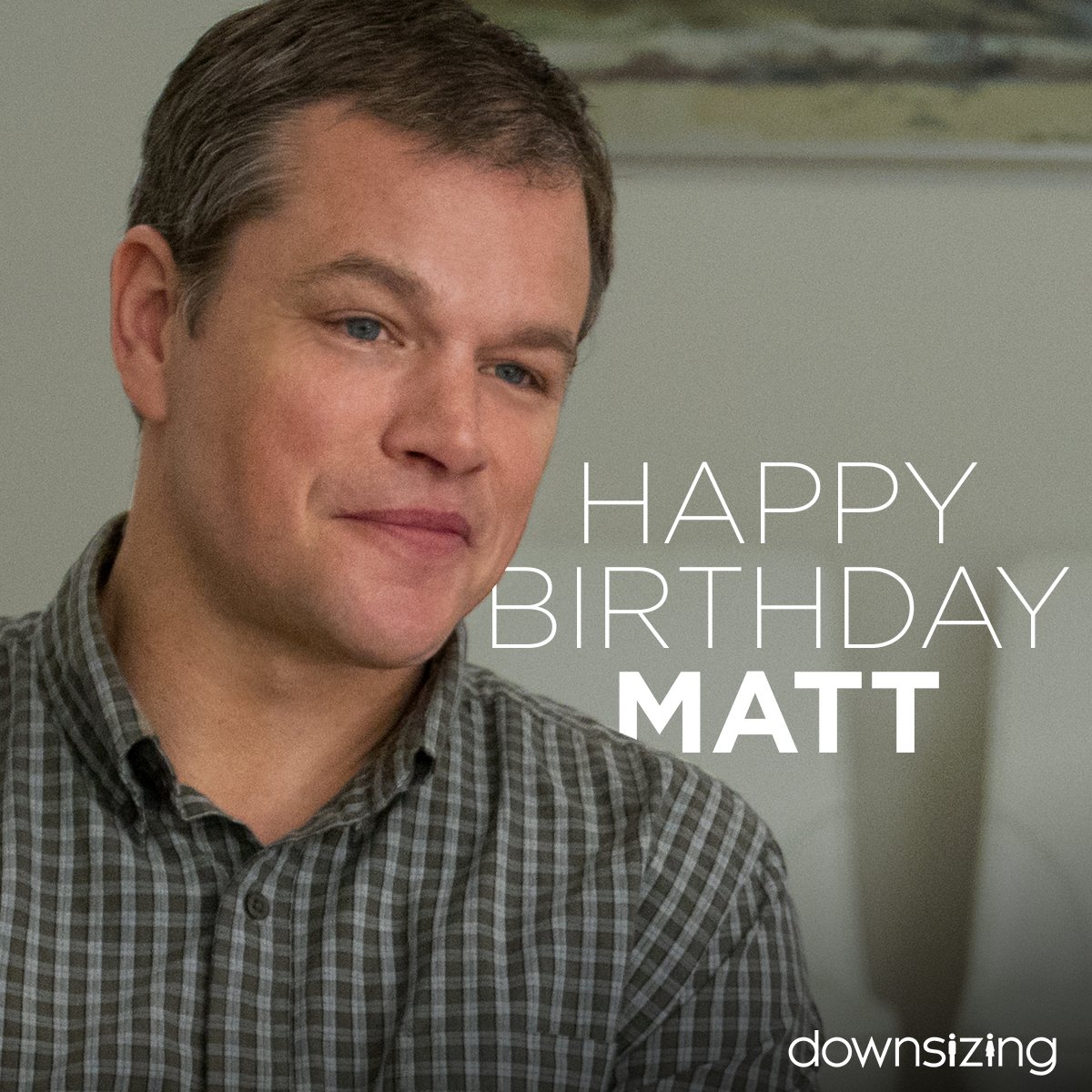 It takes a big man to go small. Happy Birthday, MATT DAMON! See him in this Boxing Day 