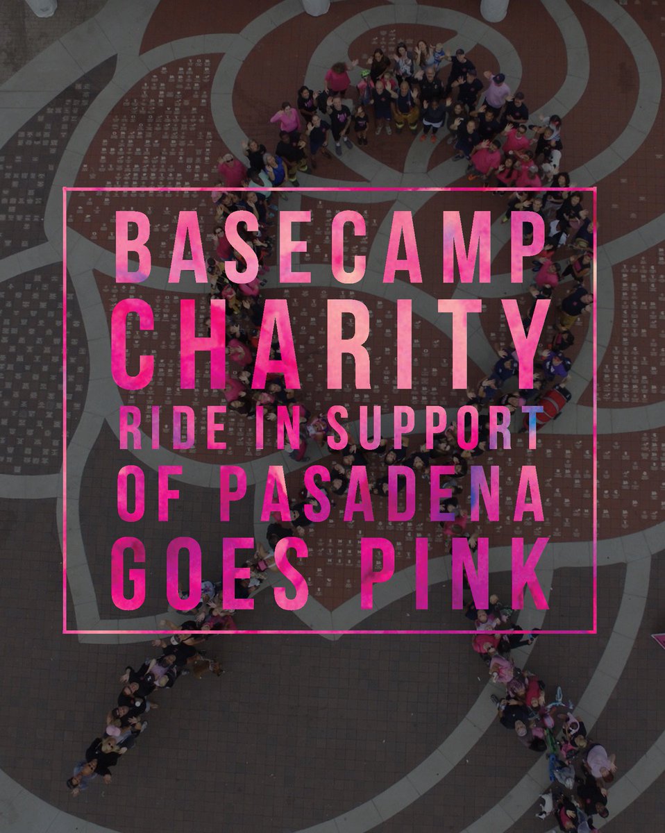 basecampSM's tweet photo. We're so proud to partner with the Pasadena Fire Dept. as they raise money for the Jim and Eleanor Breast Center. #basecampcharityride https://t.co/PF8WElN5kL