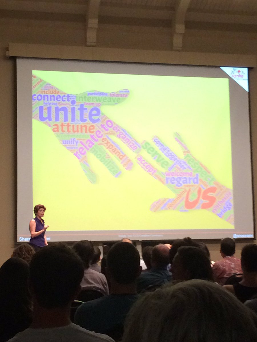 "If we're going to communicate with someone who disagrees with us, we need to find common ground." <a href="/snouraini/">🟣Dr. Sherry Nouraini</a> #ignitesd