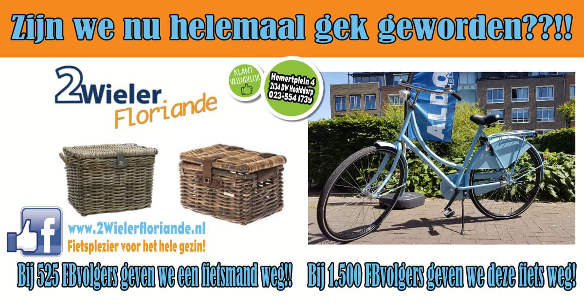2WielrFloriande's tweet photo. Doe mee en maak kans op mooie prijzen. #Haarlemmermeer #Hoofddorp #2Wielerfloriande #floriande #fiets #fietsmand https://t.co/cNGnHY8u5i
