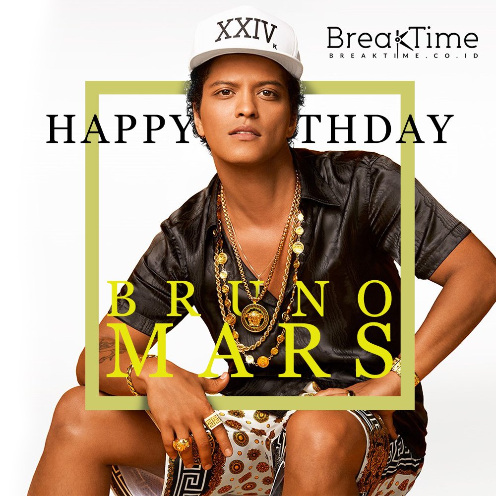 Happy Birthday Peter Gene \Bruno Mars\ Hernandez. Ia hari ini berulang tahun ke 31 lho B\Timers  