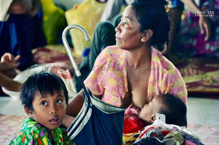Rakhine ethnics in refugee camp. They ve no lobby for Aids. Main stream medias silence for them. Unfair. Bias. <a href="/UNHumanRights/">UN Human Rights</a>
