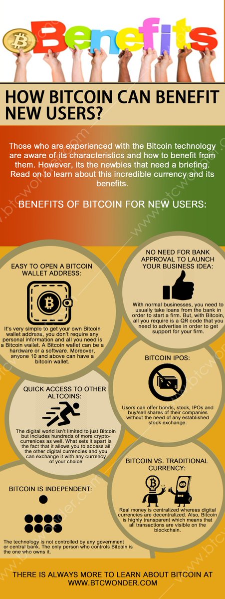 BTC_Wonder's tweet photo. How can Bitcoin Benefit new User? https://t.co/OSlgX67BU5