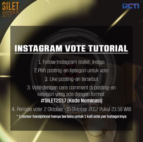 MNCupdate's tweet photo. Silet Awards 2017 is coming! Ayo vote yang jadi favoritmu lewat Instagram. Caranya?
@Silet_Indigo https://t.co/thx3o9Yx5X