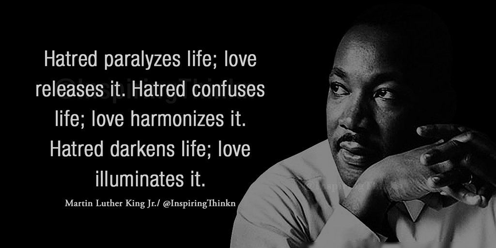 hatred paralyzes life
