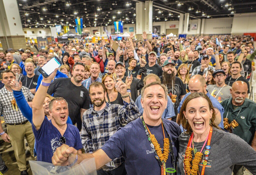 GABF's tweet photo. If tonight was your 1st, 10th or 36th #GABF, you sure know how to celebrate beer. Wanna do it again? https://t.co/jmoc8IO9qC
