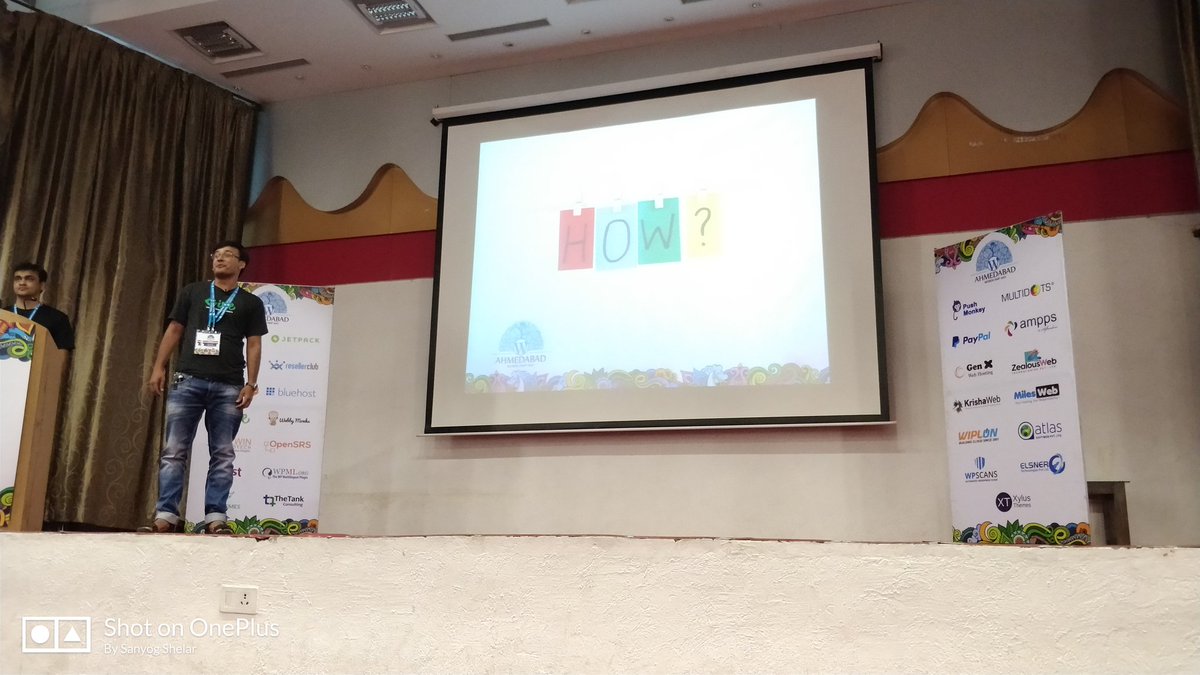 sanyog's tweet photo. How do you make your Website's with #WordPress @mehul_gohil0810 is explaining at #WCAhmedabad #WikiDay Join session and learn about #HowTo https://t.co/ZefMShRFpM