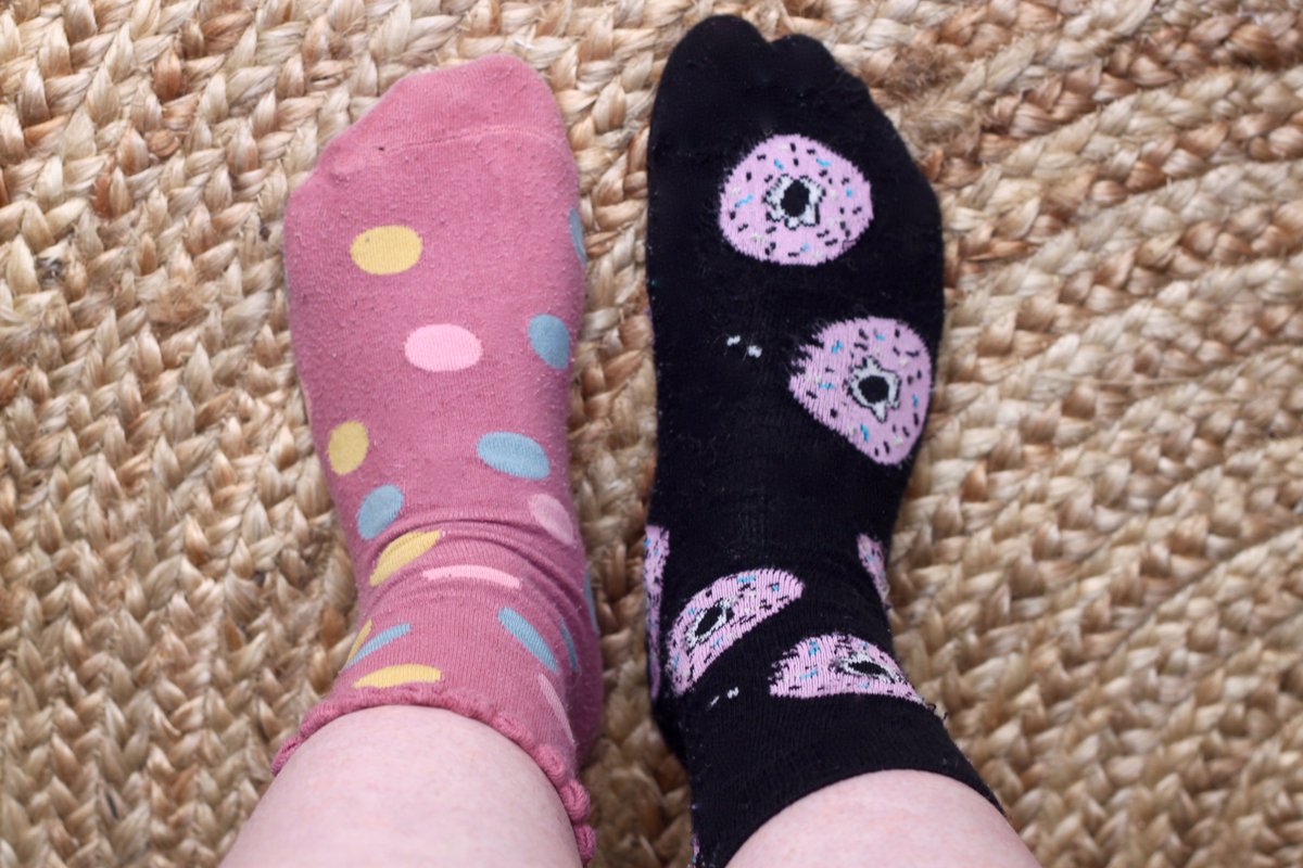 hello_sarahlou's tweet photo. #OddSocks for #OddSocksDay - raising awareness for mental illness because anyone can have an odd day @OddSocksAu @GrowAu #osd2017 #growlive https://t.co/ZQM1kRpxmA