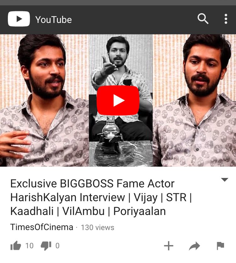 HarishKalyanTM's tweet photo. Our @iamharishkalyan opens up abt his journey In #BiggBossTamil !!  Thnks @TimesOfCinema Really love the interview https://t.co/gTicVjKPBN https://t.co/EmuFueCeJx