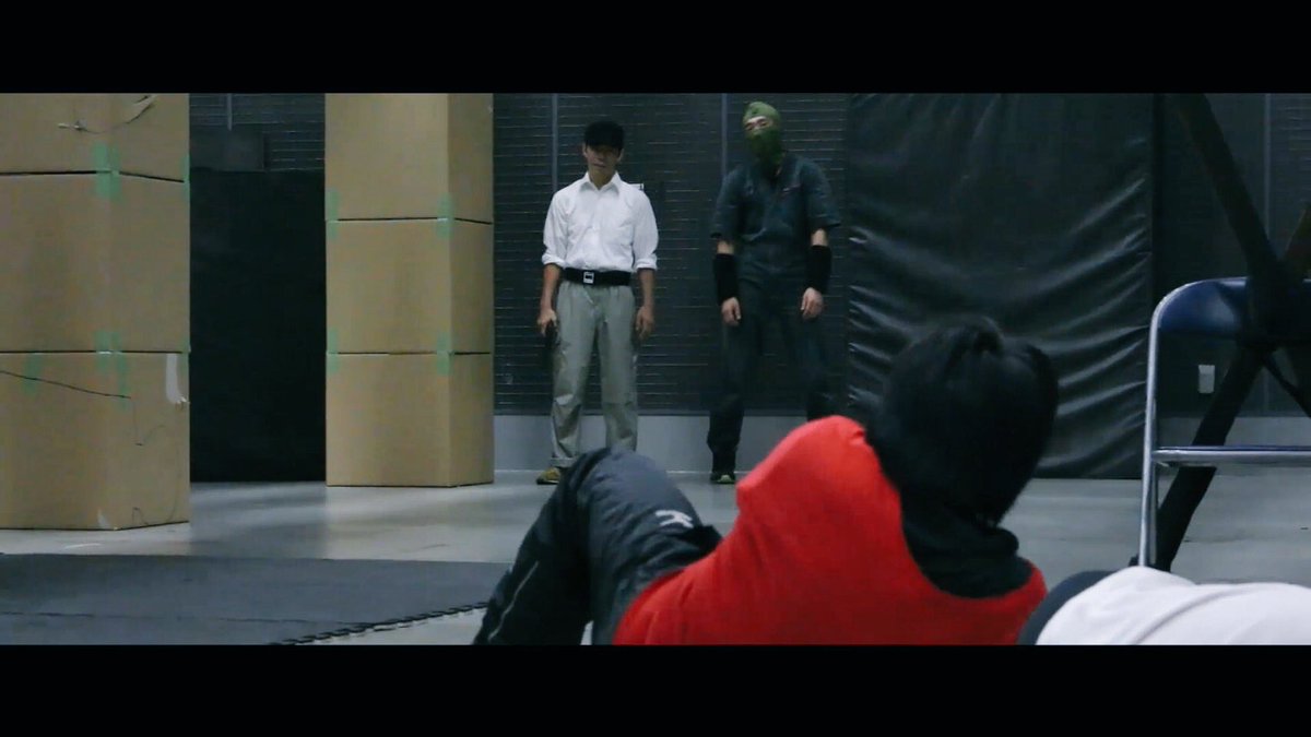 大内貴仁 亜人 公開中 今回は通常のアクション作り Ibmバトルのcgまわりの動きやアングルもvコンテベースだったのでアクション構築が難しかった ラストのibmアクションは少し省略されていますが 圭とのコンビネーションバトルは見所のひとつ 写真