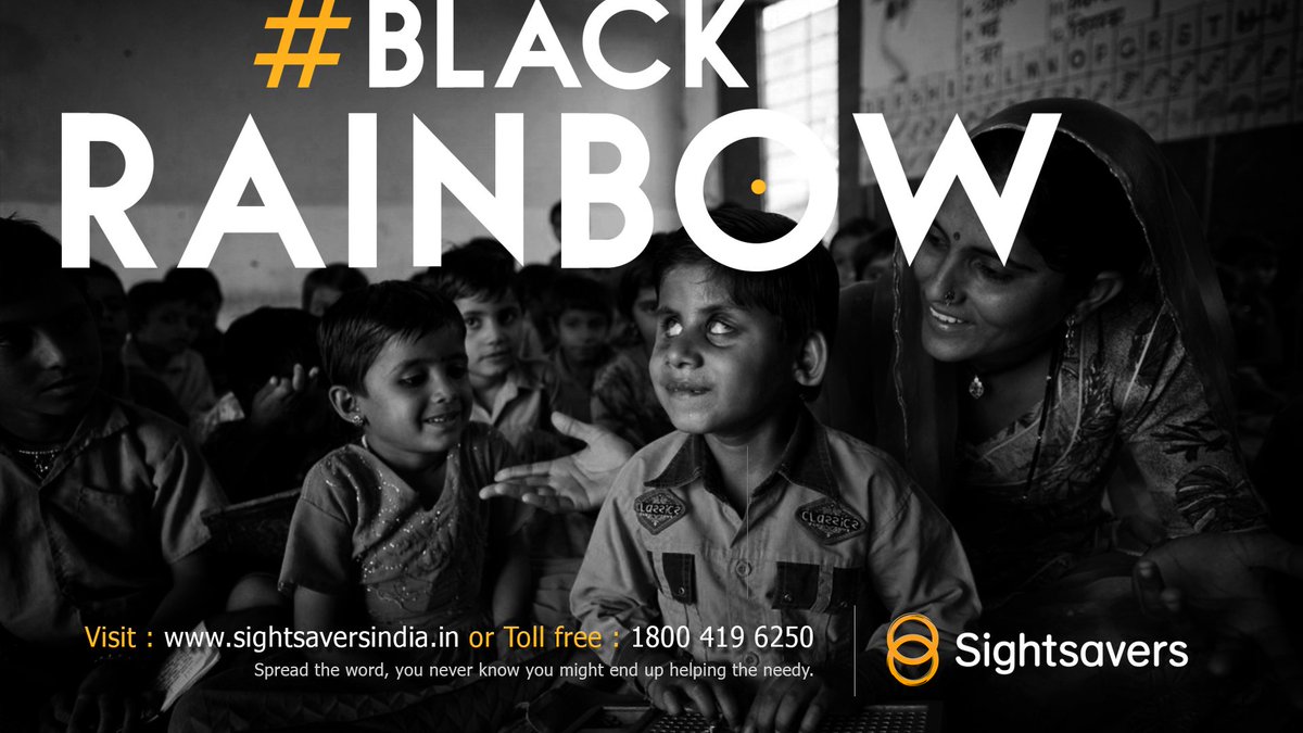 SightsaversIN's tweet photo. Help us to help them.  
Call 1800 419 6250 NOW or visit:https://t.co/6vjQWQFu88 
#BlackRainbow https://t.co/FfcXOZH4Ft