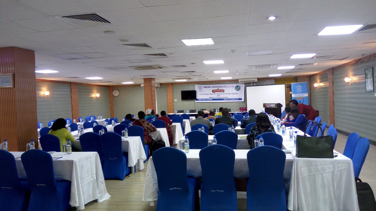 FOWODE_UGANDA's tweet image. The #GenderDialogue@55 is on at Hotel Africana with the theme 'Connecting Voices For Enhanced Gender Equality &amp;amp; Women's Empowerment'