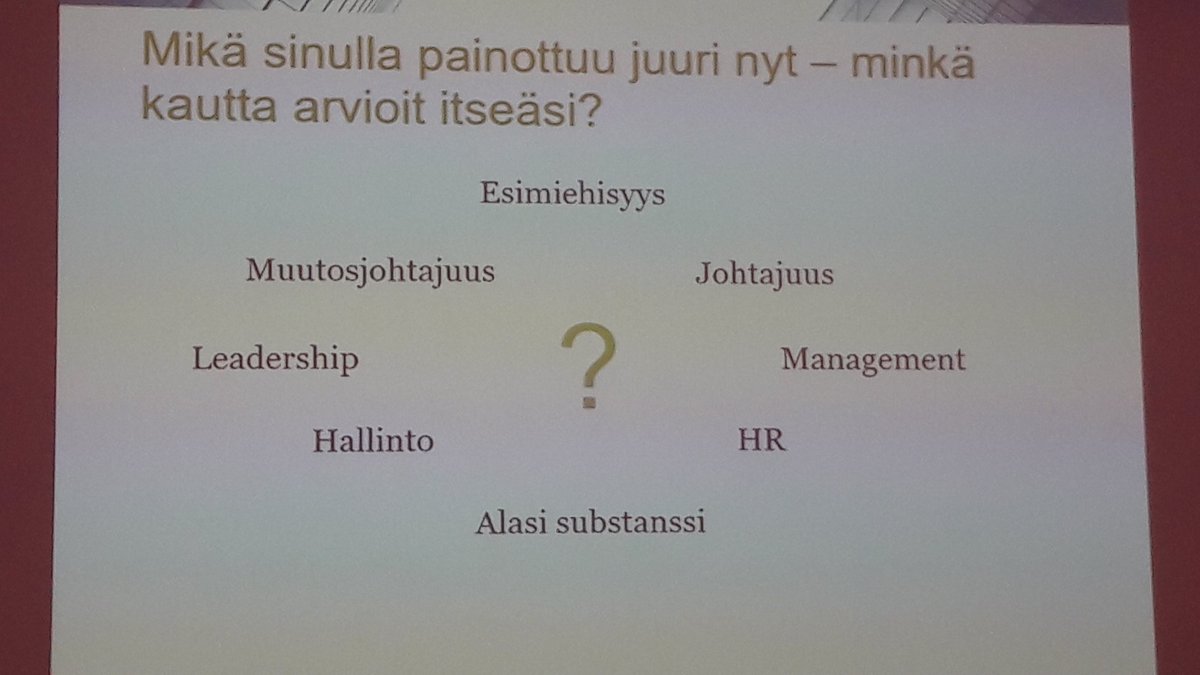 NieminenArto's tweet photo. Johtajan itsearviointi #ProRexi2017 #johtaminen #koulutus https://t.co/wFjLjCFXUA