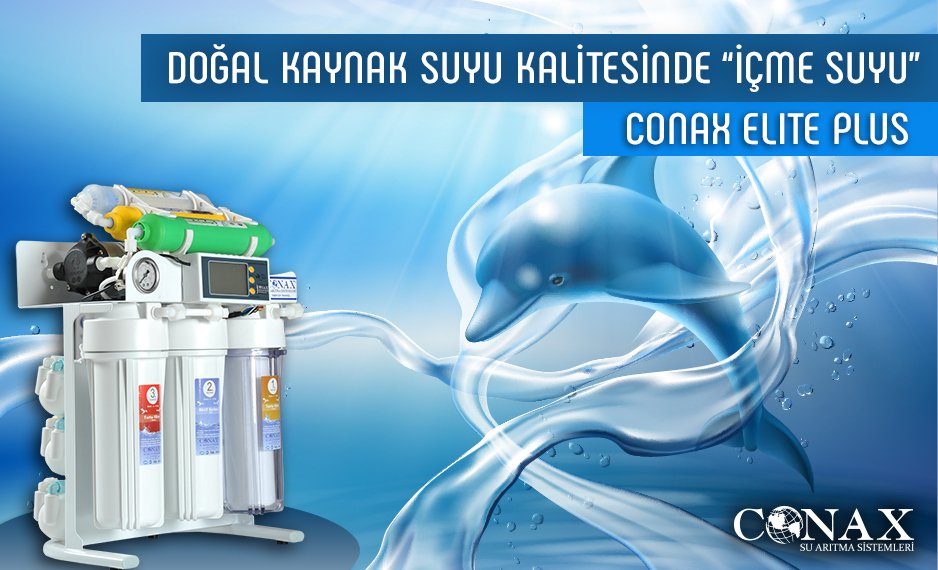 ConaxSu's tweet photo. CONAX Elit Plus sayesinde içme suyunda olması gereken ve vücudumuz için gerekli tüm mineralleri barındıran SAĞLIKLI SU elde edebilirsiniz. https://t.co/euwsk5PWAC