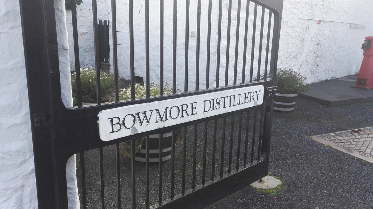 ScotsMagazine's tweet photo. Distillery 5 of 8 on @katterpatter's #IslayIn24 is @Bowmore! What's your favourite Islay malt? https://t.co/EgGzRgyTNZ