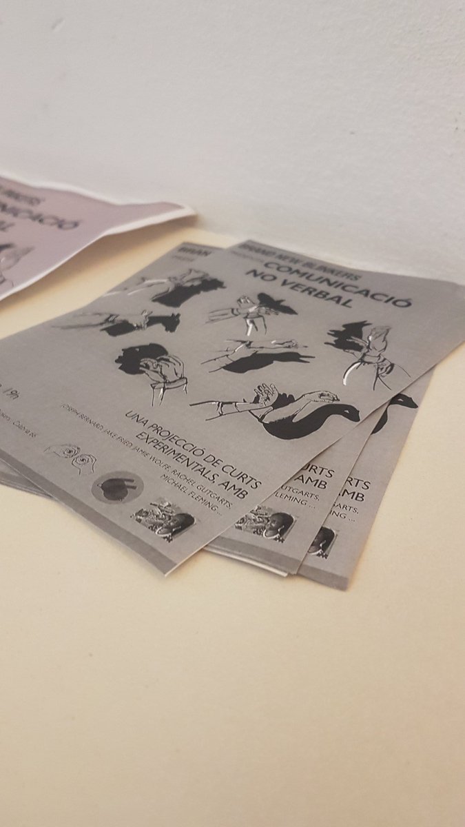 BrandNewBlinker's tweet photo. @filmotecacat tonight we're screening experimental artist films at @calabria_66 focusing on films without language. Join us? https://t.co/7MdWkgYzsQ