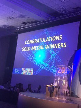ystanzania's tweet photo. #YST2017 winners, Prosper and Eric win Gold Medal in Technology @Exposcience @YSTKenya @BTYSTE @IrlEmbKenya @Oldtonyscott @ToyotaTanzania https://t.co/lWHxfbfhVx