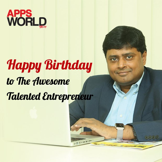 appsworldmag's tweet photo. Happy Birthday to our Chief Editor Mr.Venkatesh Rajendran @crvgalatta
#AppsWorldMag #birthdaywishes https://t.co/wzhHbFTWuR