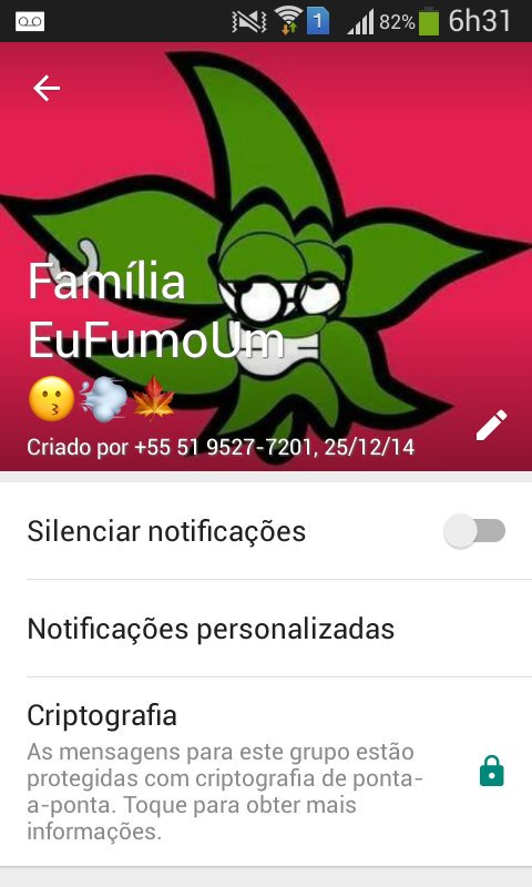 Grupo: Eu fumo um
Número: 11 966266832
Galera que curte um grupo de maconheiras só deixar os números nos comentários ou chamar o adm no wpp