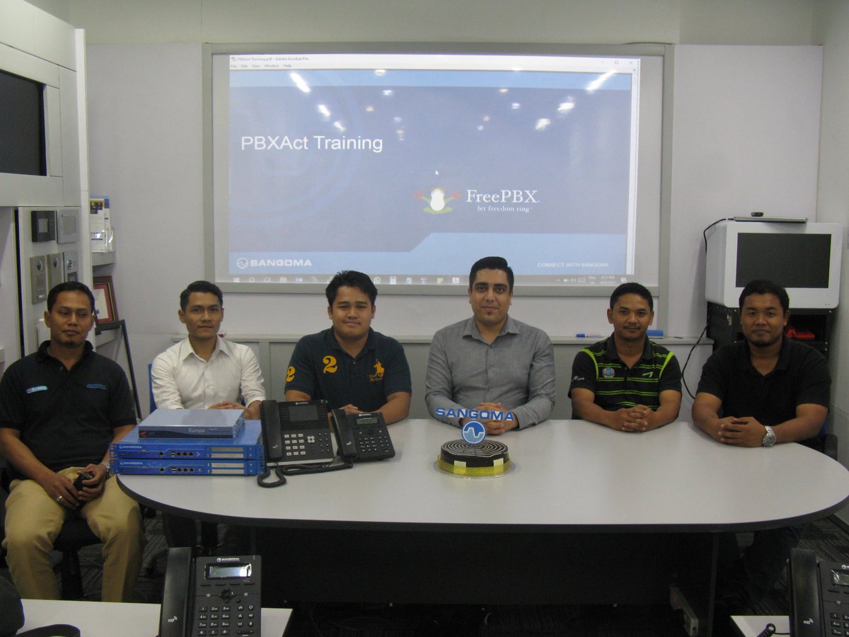 voipdotmy's tweet photo. Congratulations to our participants who successfully finished two days @Sangoma #PBXact training in Malaysia #voipdotmy https://t.co/bbQ5diAaE9