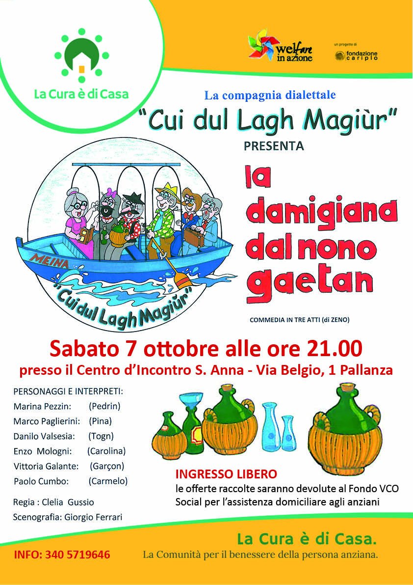 LaCuraeDiCasa's tweet photo. Sabato 7ottobre: spettacolo dialettale a #Verbania #LagoMaggiore
Ingresso gratuito, le donazioni per il #FondoVCOSocial
@WelfareInAzione https://t.co/yM2mX4zLqt