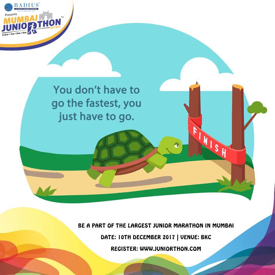 juniorthon's tweet photo. Marathon is not abt coming first. Run Fast, Run Slow, Just Run! #mumbaijuniorthon #kidsmarathon #mumbai #run #schoolkids #gorun #outdoor https://t.co/NcUMIVneqj