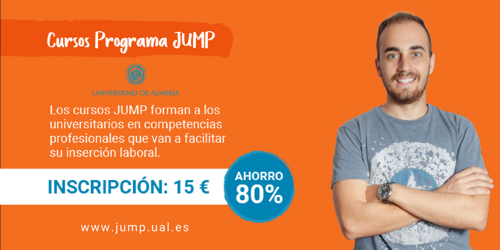 ualmeria's tweet photo. ¿Ya te inscribiste? ¡Solo tienes hasta el 23 de octubre! www.jump.ual. Es #beajumper #jumpintothefuture #jumpual https://t.co/qJBWPbfCuM