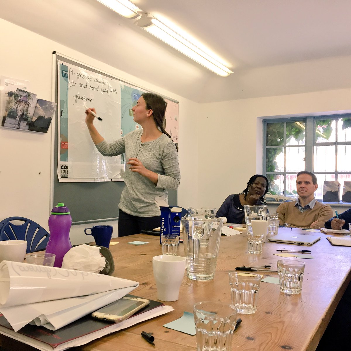 We're at the <a href="/myattsfields/">MyattsFieldsPark</a> development lunch today talking about the new food hub being built for local residents, growing food &amp; community!