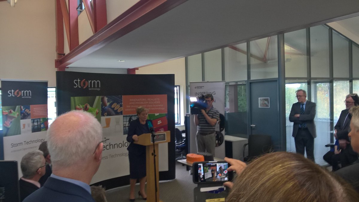 EI_ncorboy's tweet photo. .@FitzgeraldFrncs @EnterInnov praises the efforts of all the team @StormTechLtd on the expansion - inspiring #globalambition https://t.co/sWU5kxp0W9