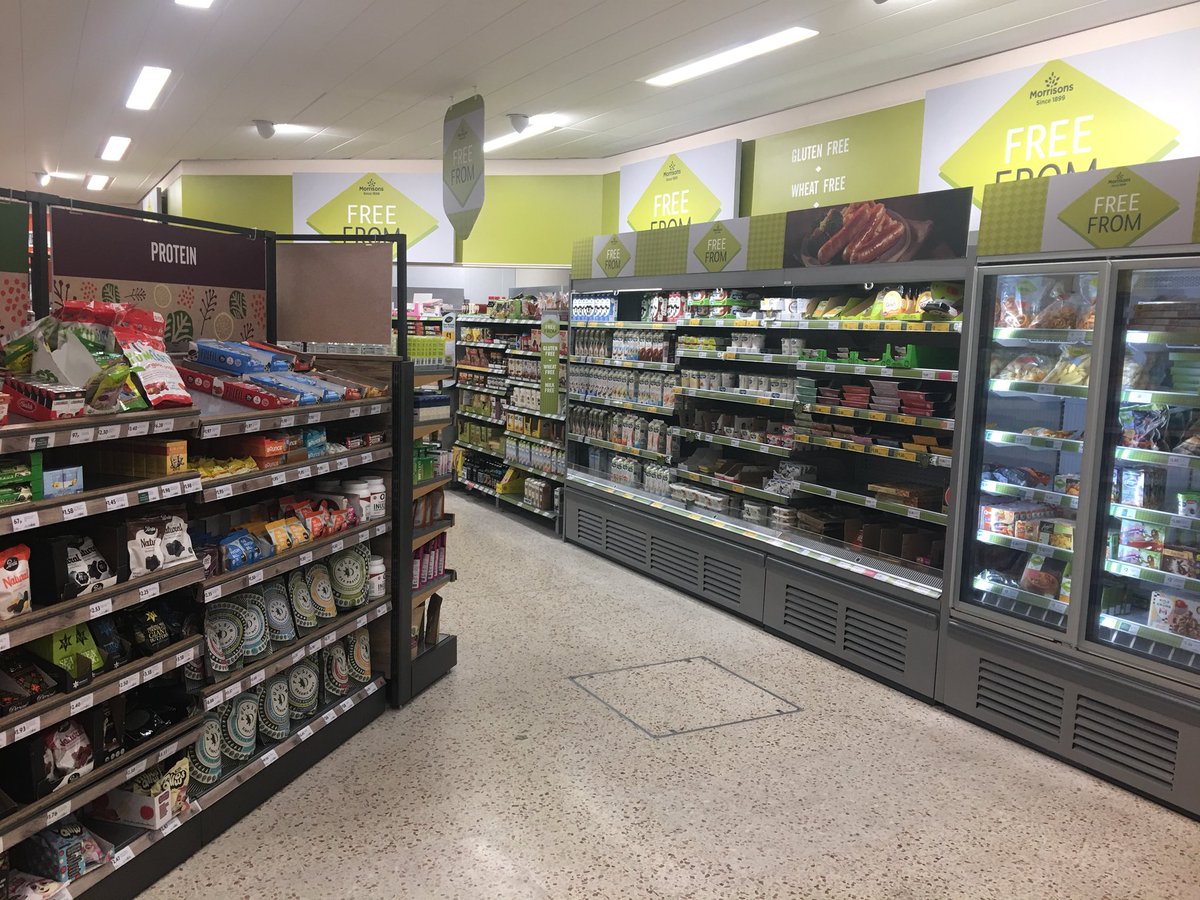 theclairebrumby's tweet photo. Thanks @Morrisons for the fabulous new #freefrom section I’ve just discovered in my nearest store, it’s amazing! #glutenfree #morrisons 🙌🏼😊 https://t.co/FXZHzatzQk