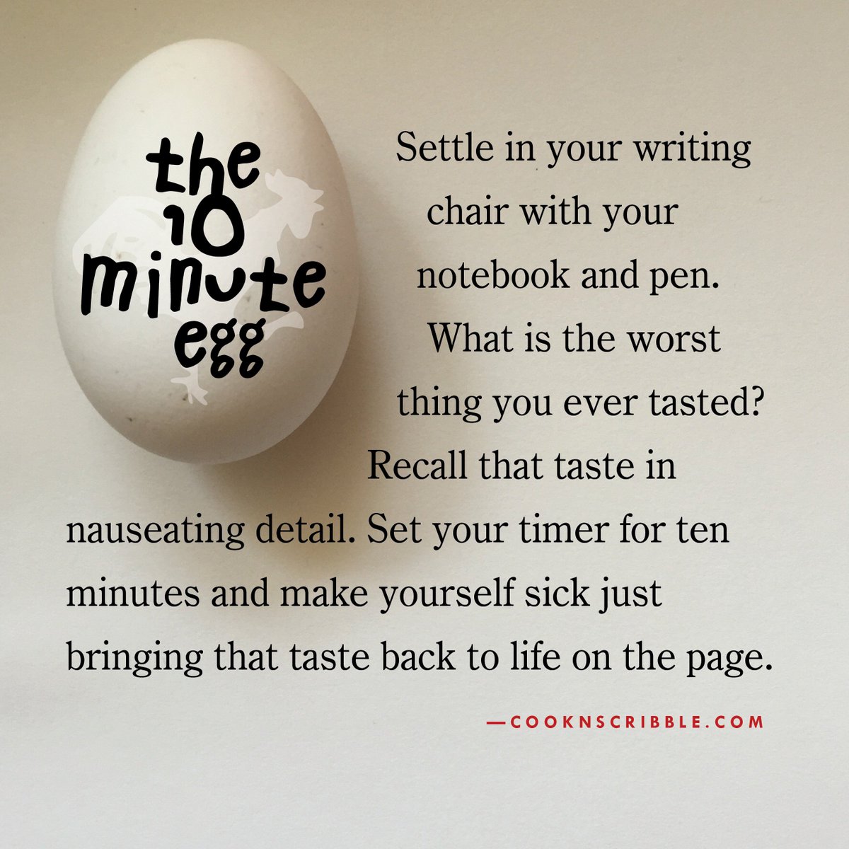 cookNscribble's tweet photo. For your writing pleasure... #10minuteegg #foodmedia #foodwriter #foodwriting #cooknscribble #morningwriter https://t.co/LI4FjTf0nU