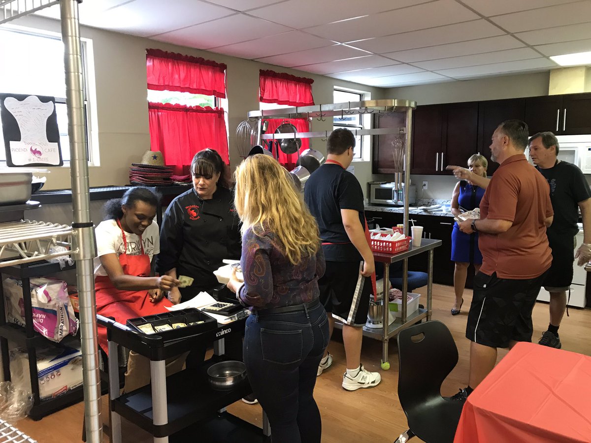 Thank you to the <a href="/Wabasso_School/">Wabasso School</a> Phoenix Cafe for a delicious lunch! Students prepared &amp; served food then cashed customers out! #SDIRCproud