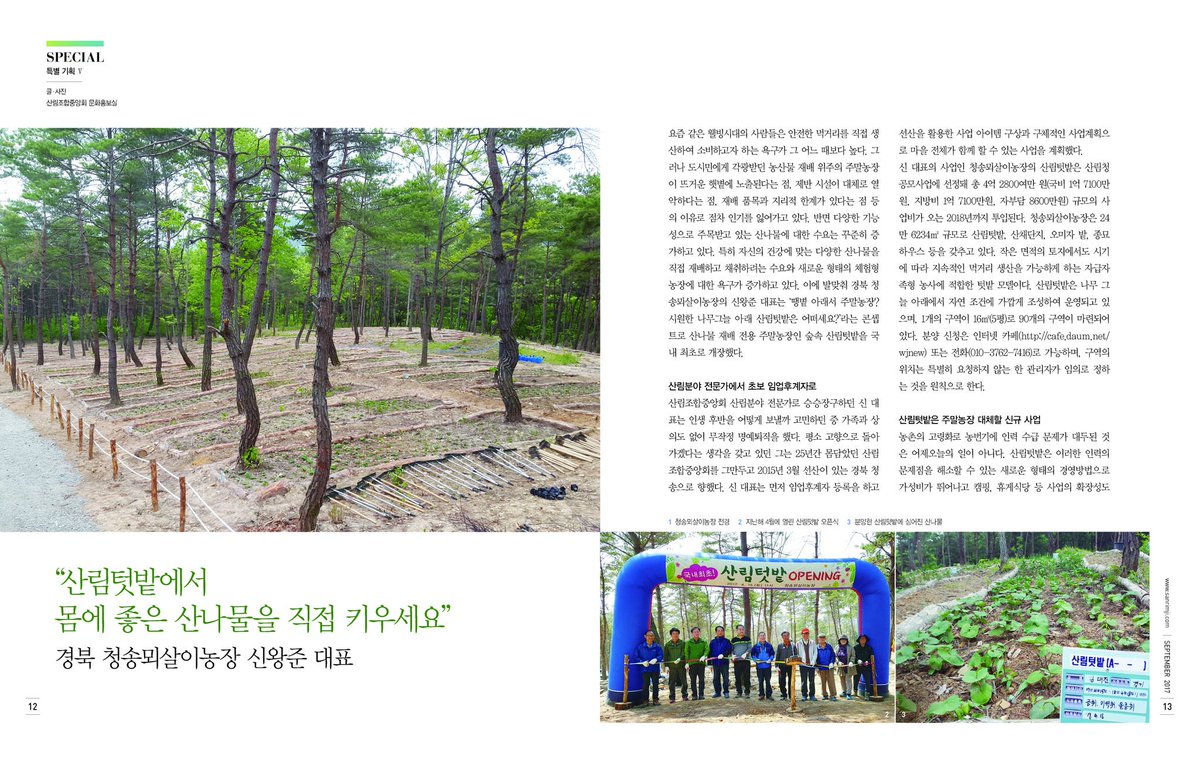 newjjun's tweet image. 산림지 9월호^~